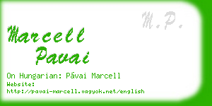 marcell pavai business card